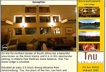 Tau Game Lodge